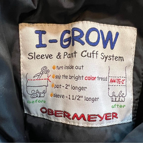 Obermeyer OBX Preschool igrow Ski Bib Overalls Suspenders Snow Pants Suit Size 4 - Picture 7 of 15